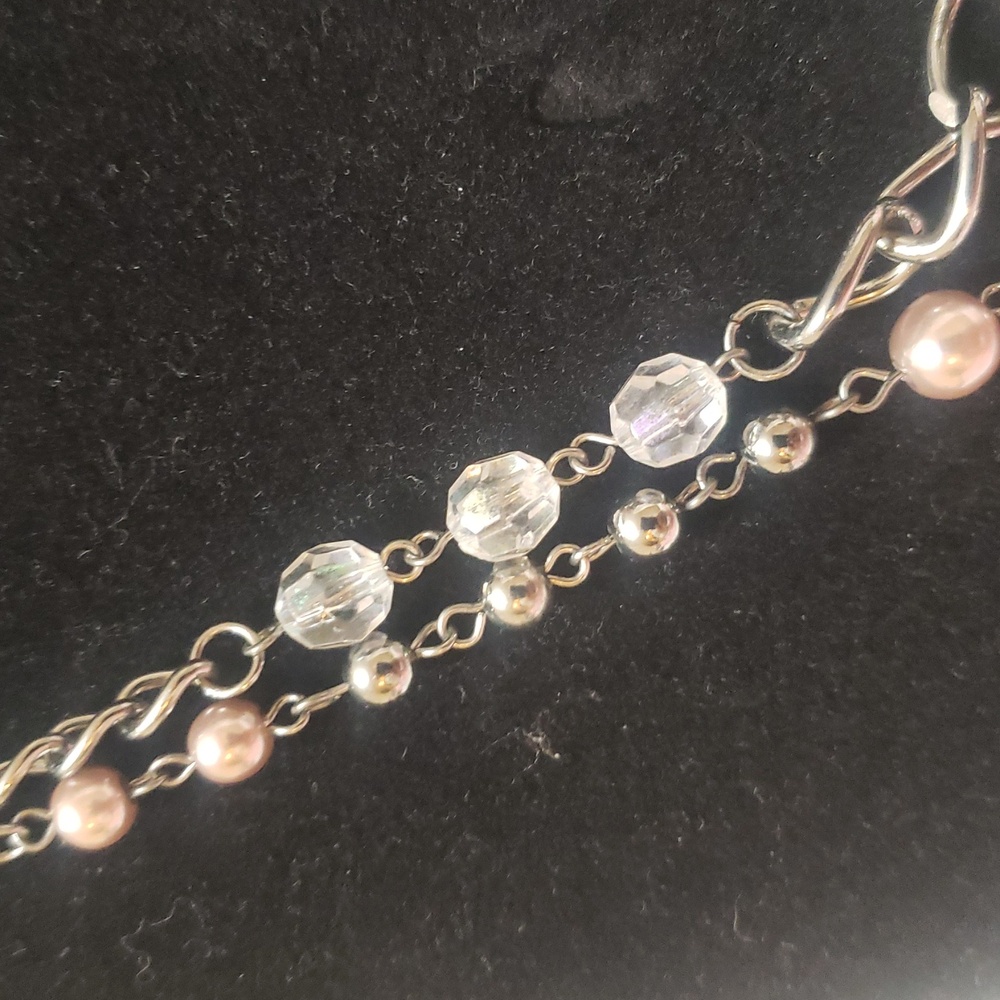 Heart/ Beads Chain Necklace - Picture 3 of 8